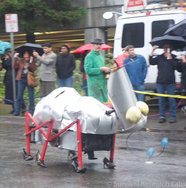 Kimric operating the BugBot