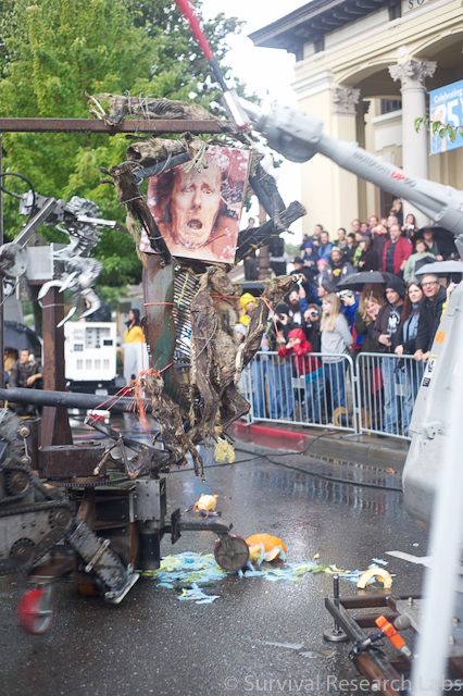 Motoman whacks the Coyotes on the Dual Mules as the Spine Robot tries to take a chunk