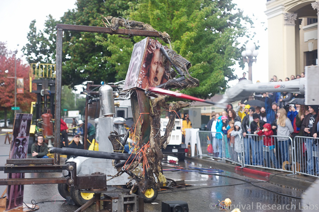 Motoman whacks the Dual Mules with the Bat