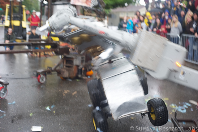 Motoman whacks BlenderBot and knocks its head off