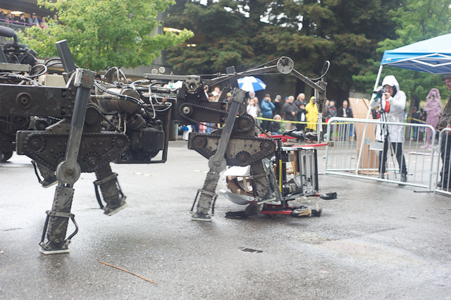 Running Machine tips over the BugBot